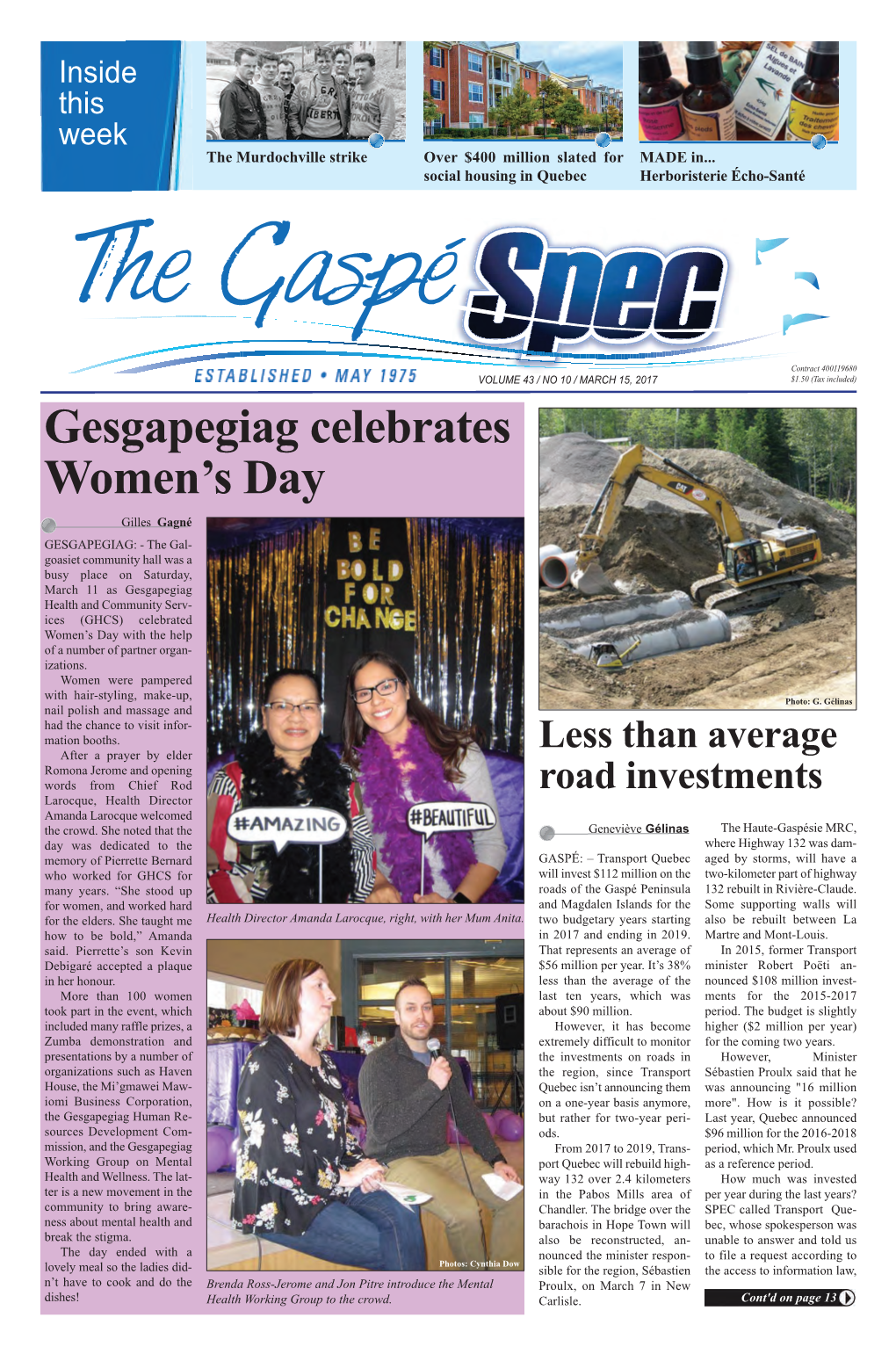 Gesgapegiag Celebrates Women's