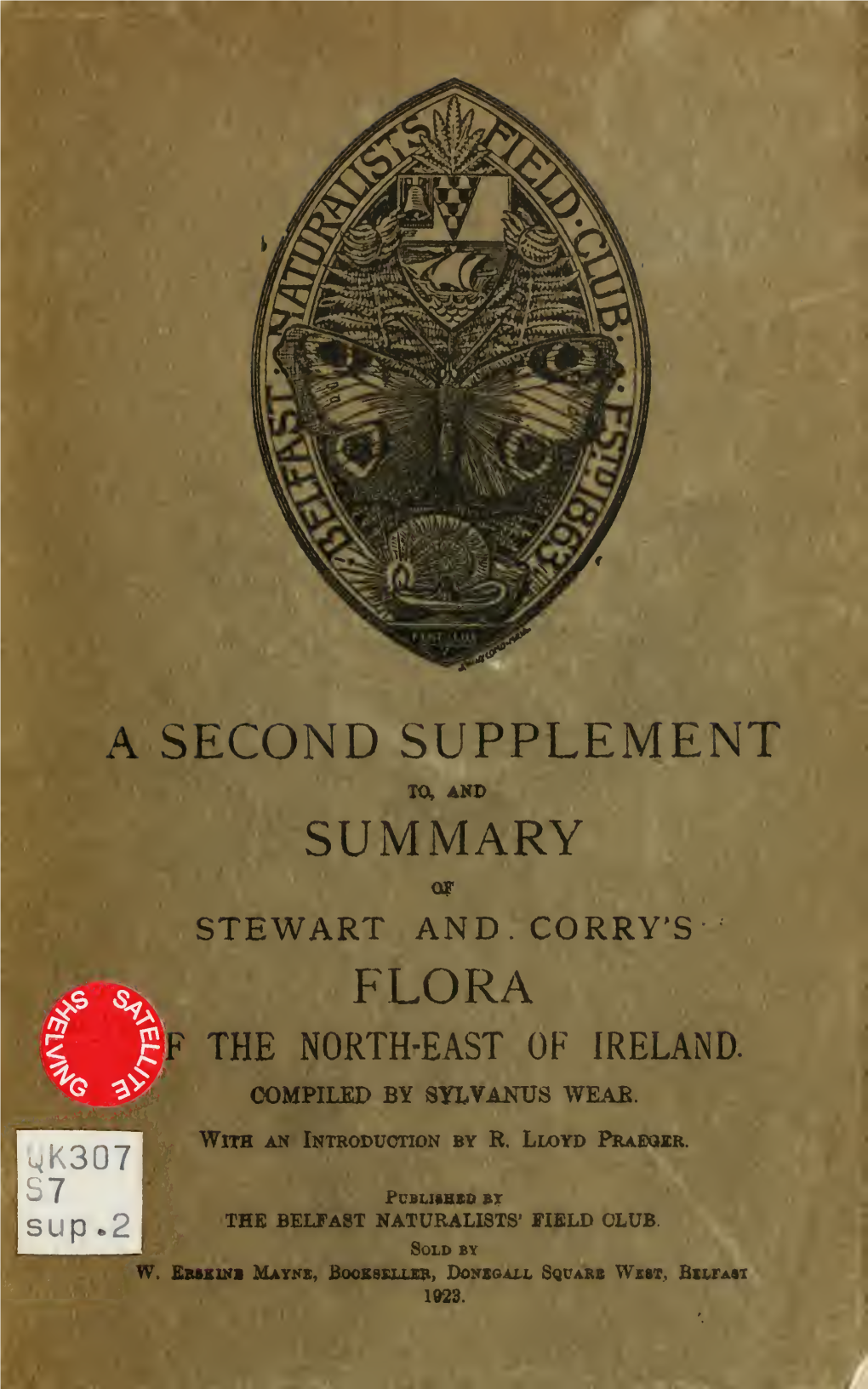 A Second Supplement To, and Summary of Stewart and Corry's Flora of the North-East of Ireland