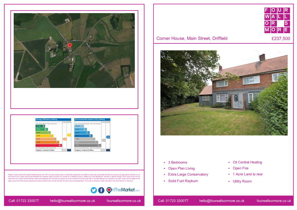 Corner House, Main Street, Driffield £237,500