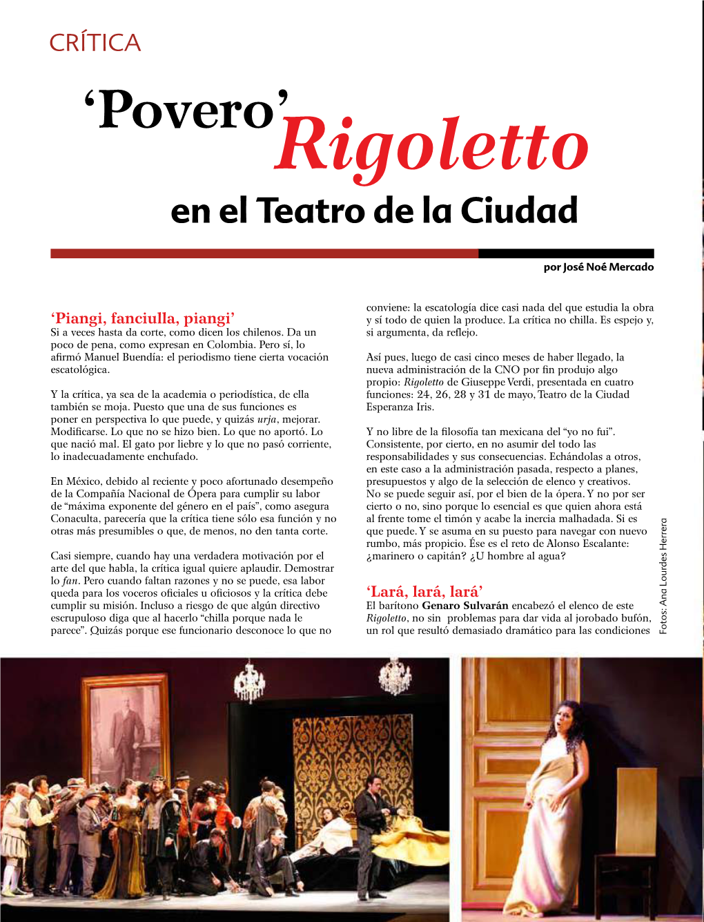 Rigoletto En El Teatro De La Ciudad