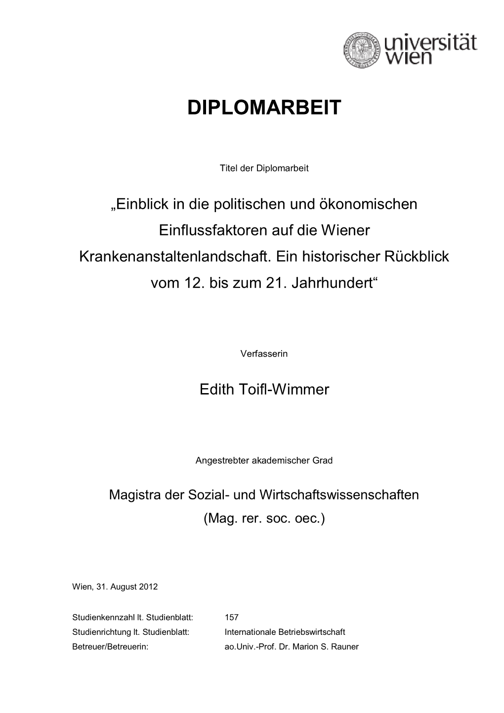 Diplomarbeit