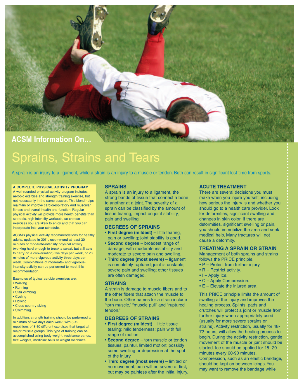 Sprains, Strains and Tears