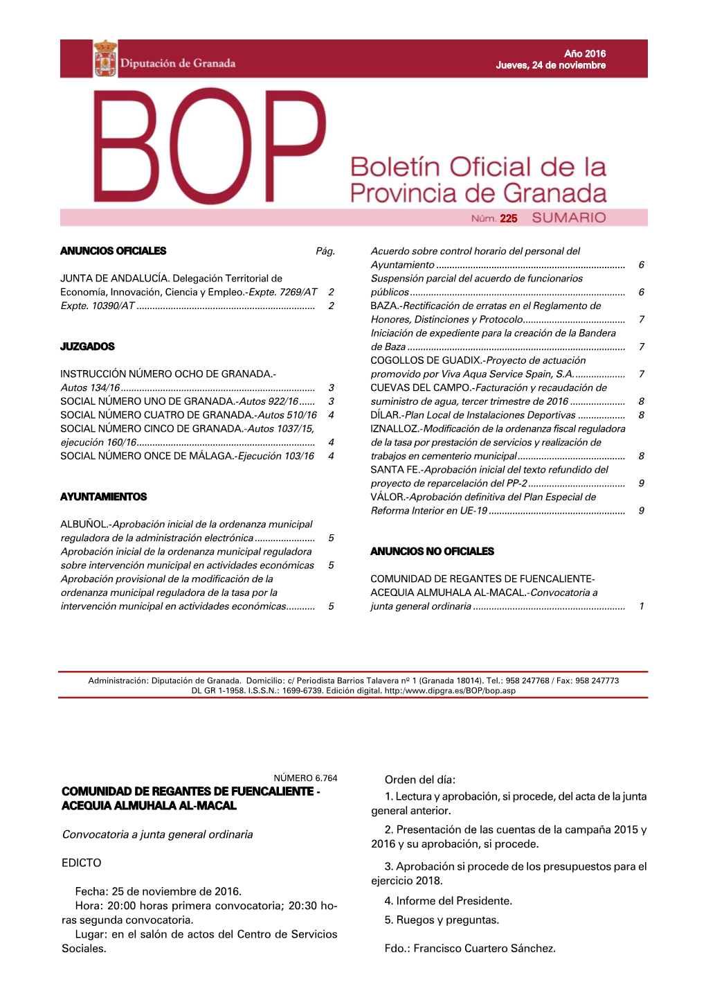 BOP 225, Jueves 24 De Nov..16.Qxd