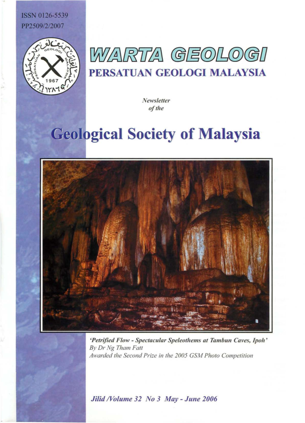 Publications of the Geological Society of Malaysia