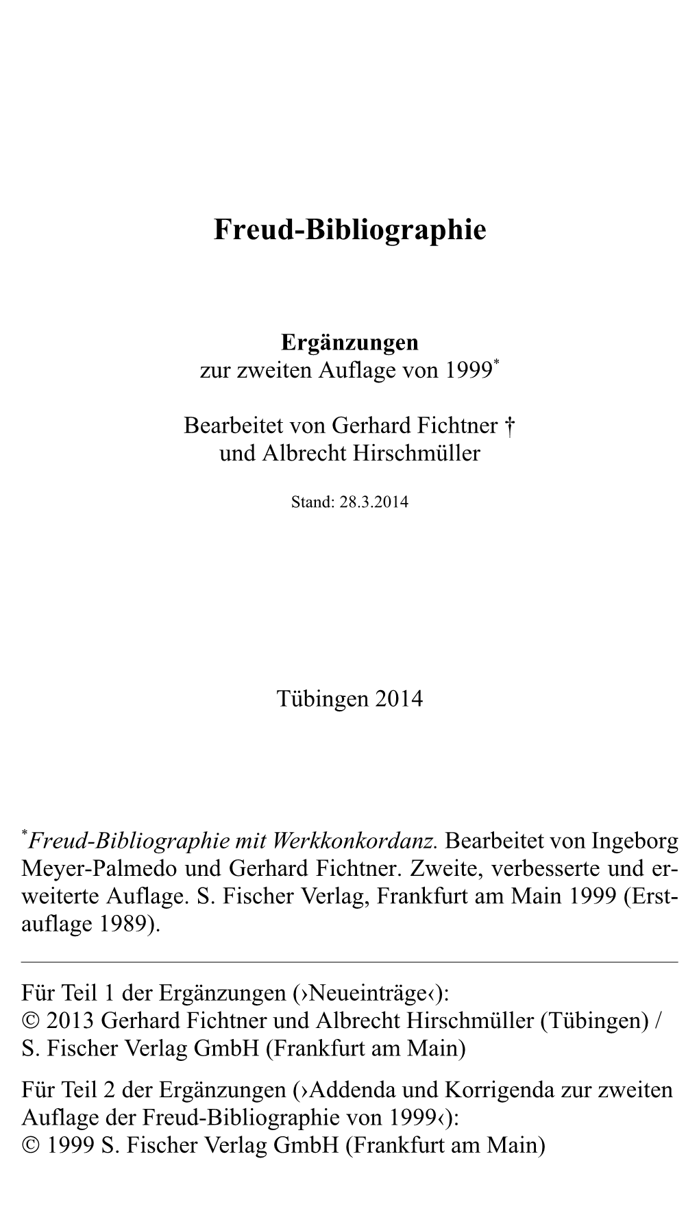 Freud-Bibliographie