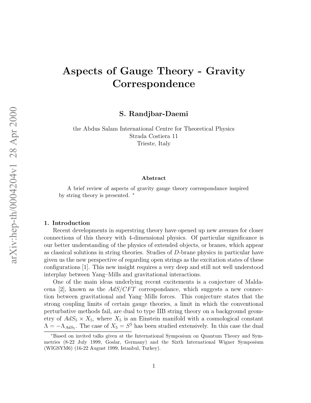 Aspects of Gauge Theory-Gravity Correspondence
