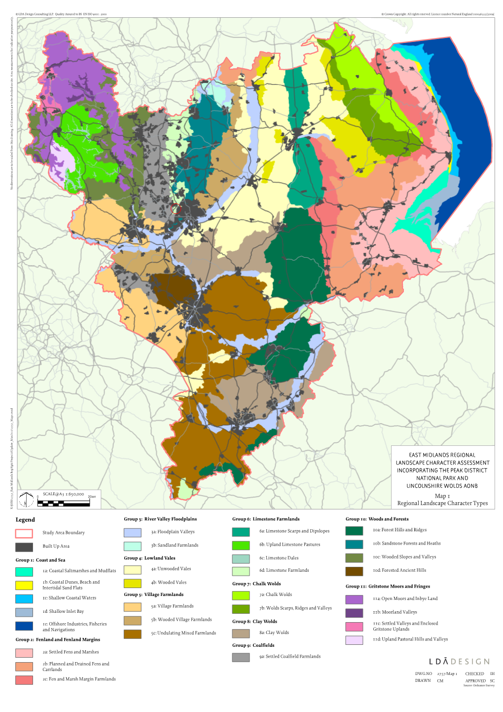 Legend EAST MIDLANDS REGIONAL LANDSCAPE CHARACTER
