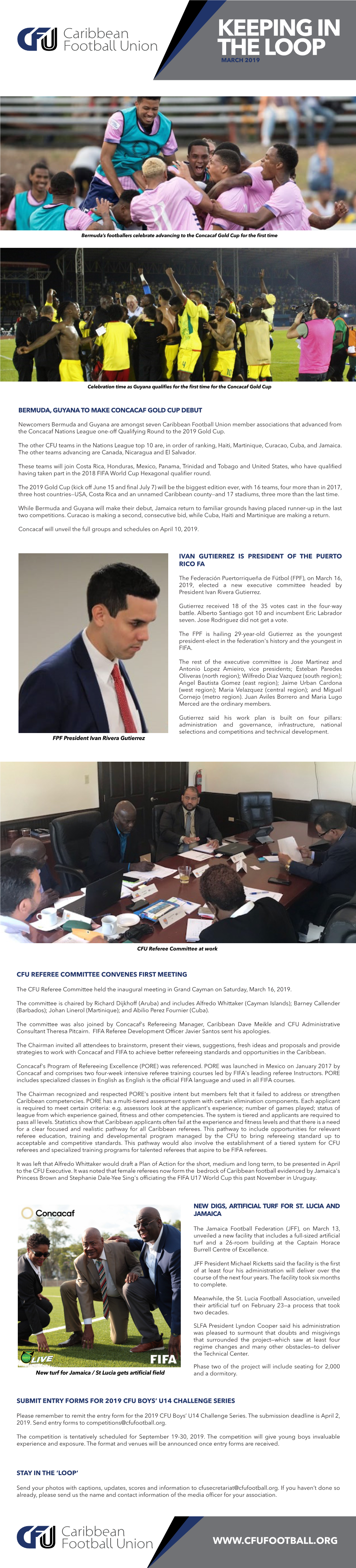 CFU Newsletter MARCH 2019 ENGLISH Version