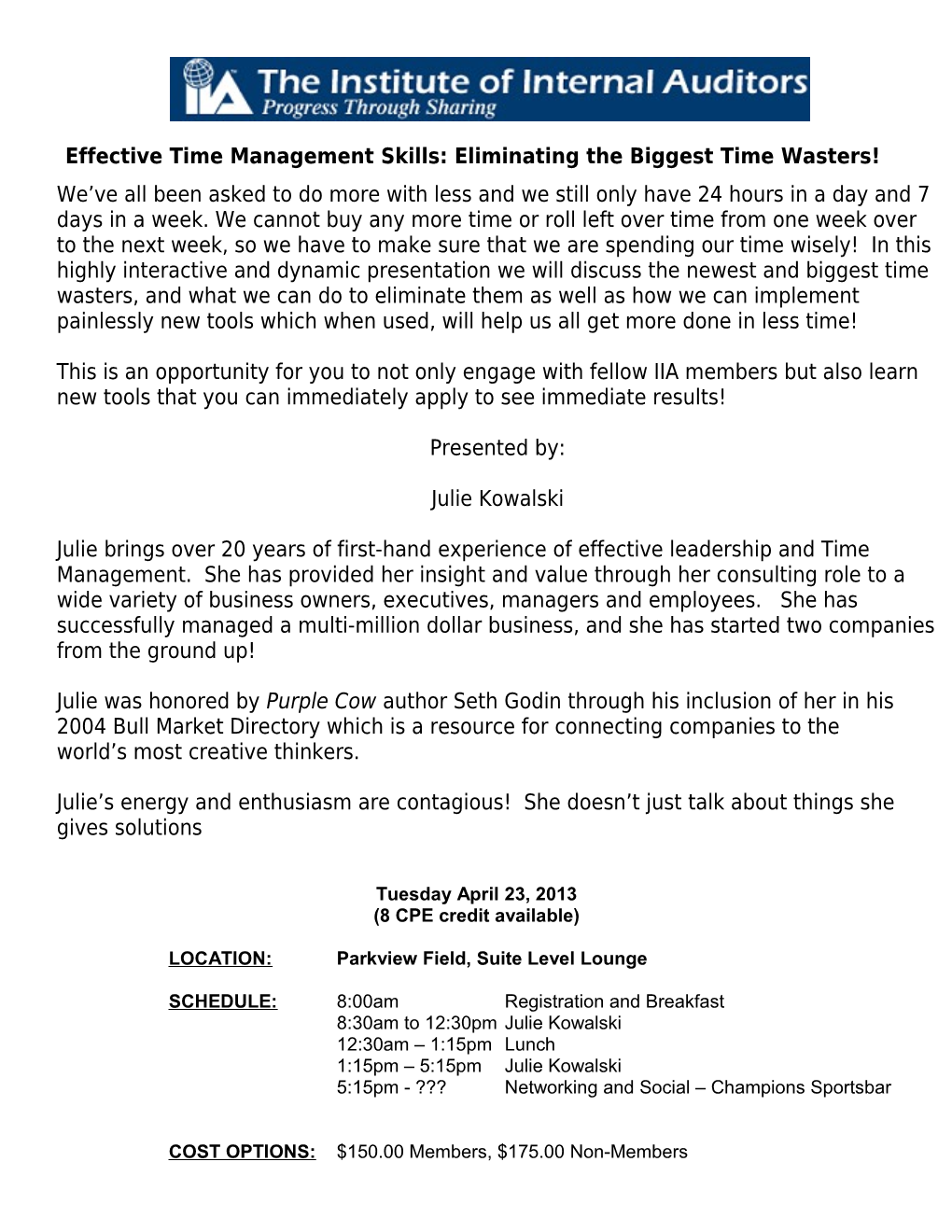 Effective Time Management Skills: Eliminating the Biggest Time Wasters!