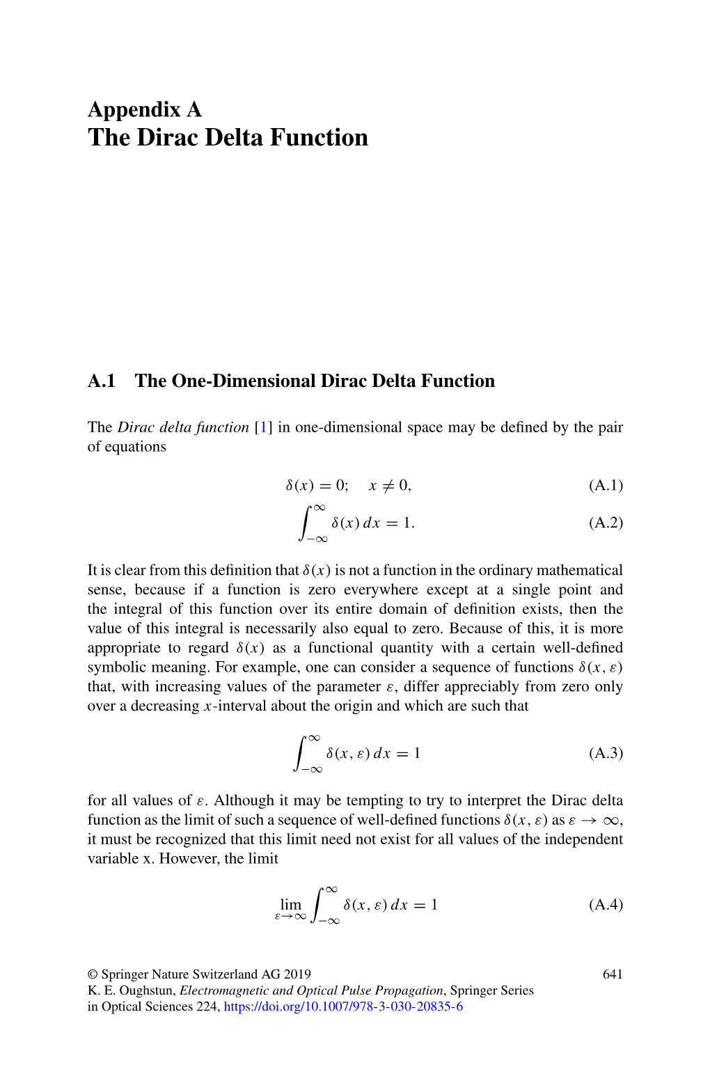The Dirac Delta Function