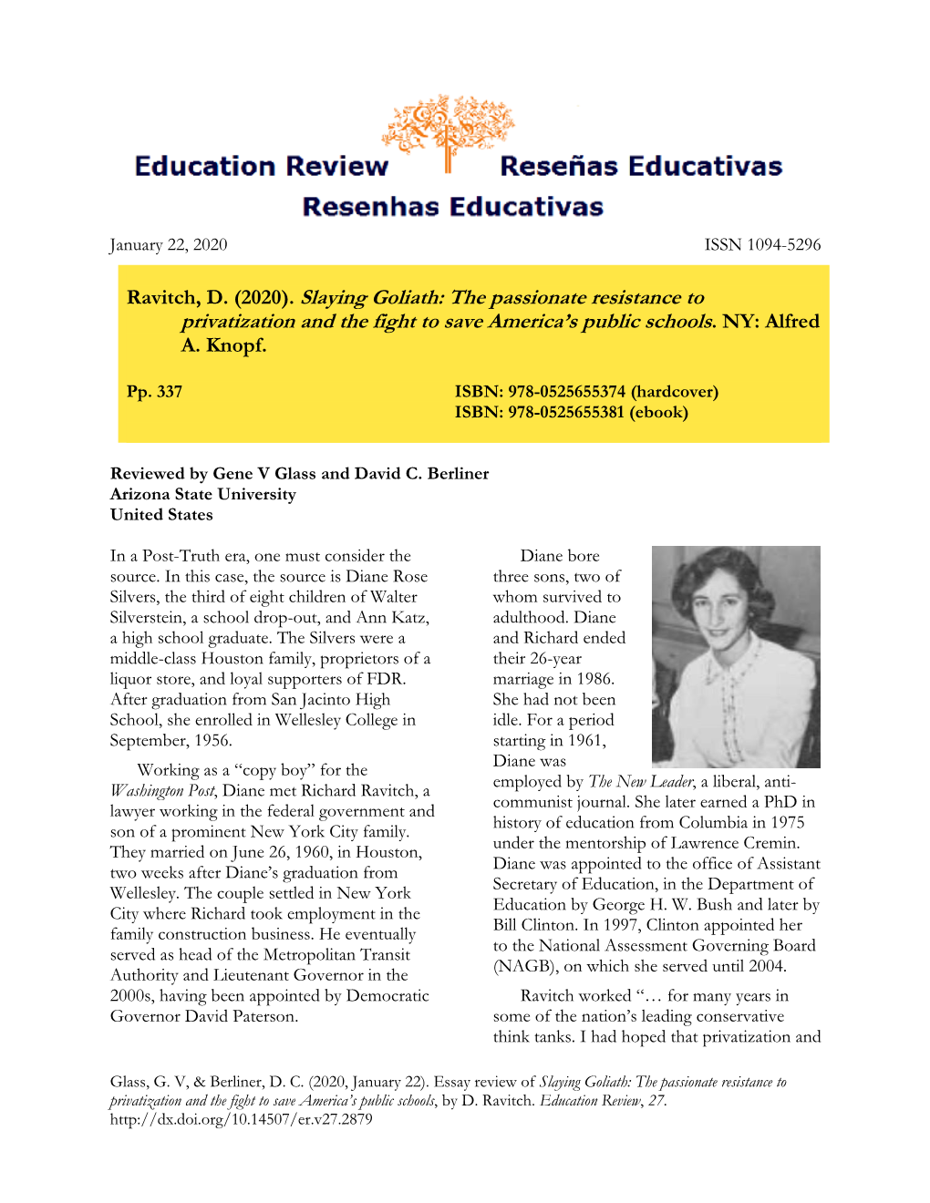 Review of Slaying Goliath: the Passionate Resistance to Privatization and the Fight to Save America’S Public Schools, by D