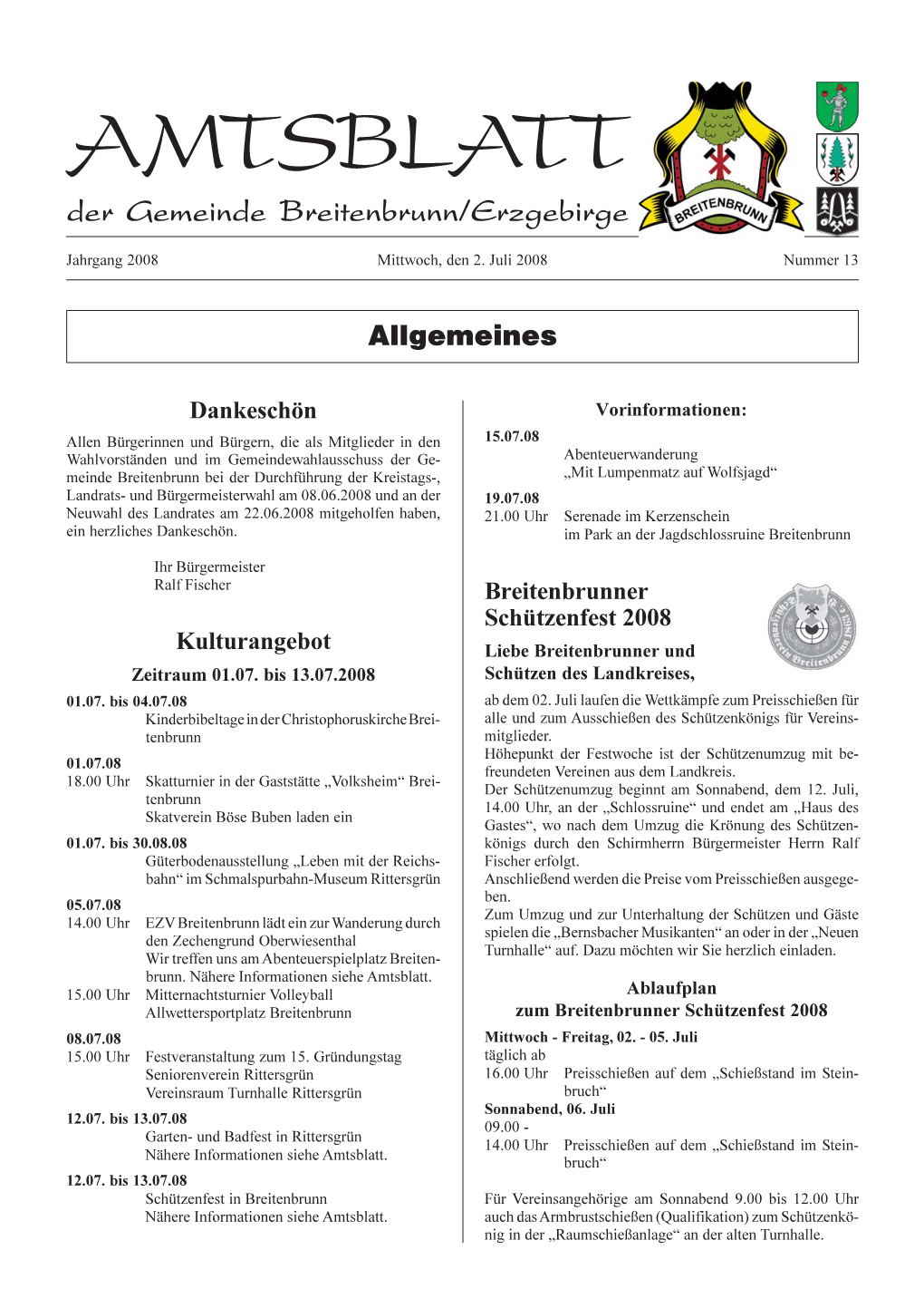 AMTSBLATT Der Gemeinde Breitenbrunn/Erzgebirge