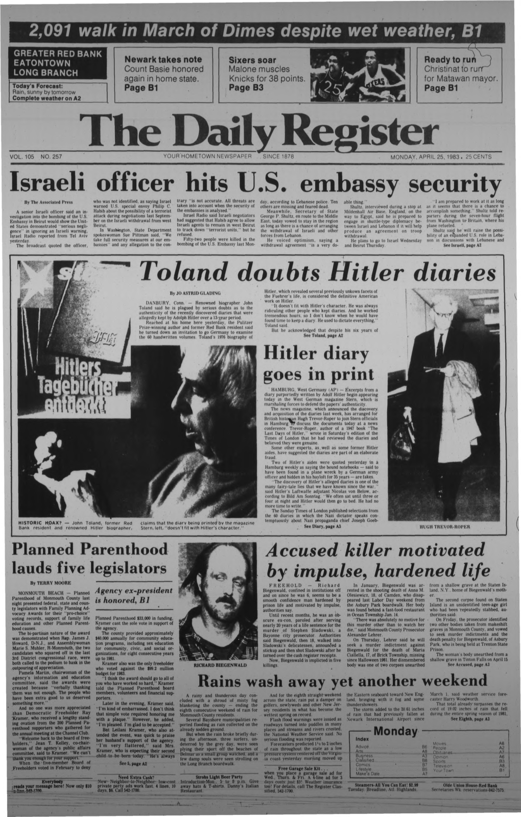 Toland Doubts Hitler Diaries