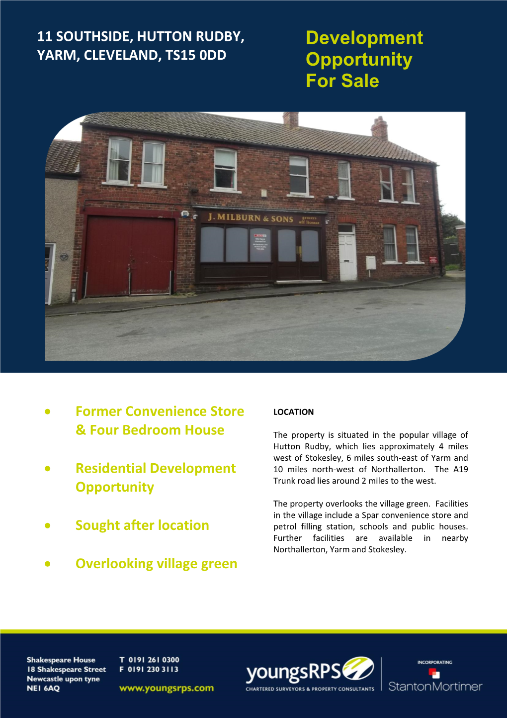 Development Opportunity for Sale