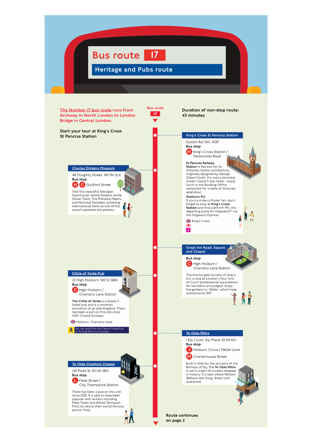 Bus Route 17 Heritage and Pubs Route