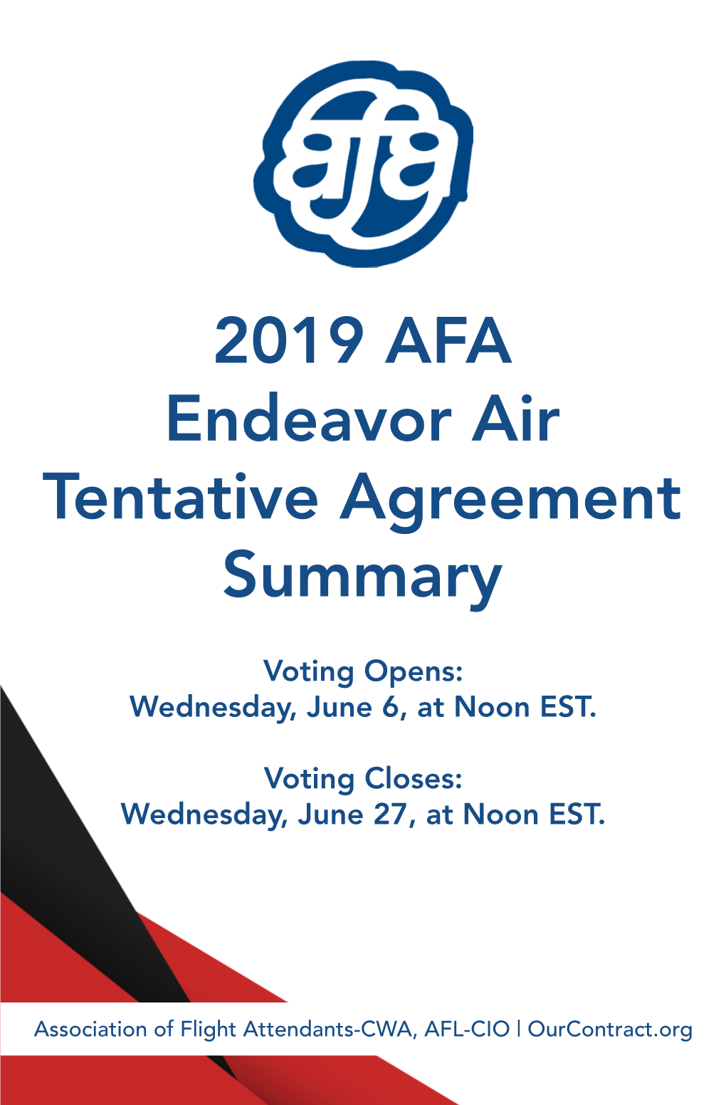 2019 AFA Endeavor Air Tentative Agreement Summary