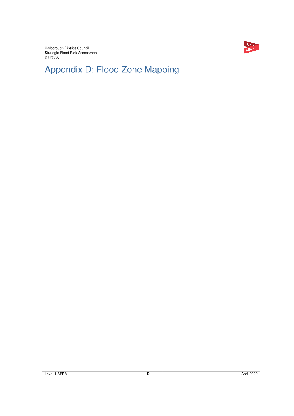 Appendix D: Flood Zone Mapping