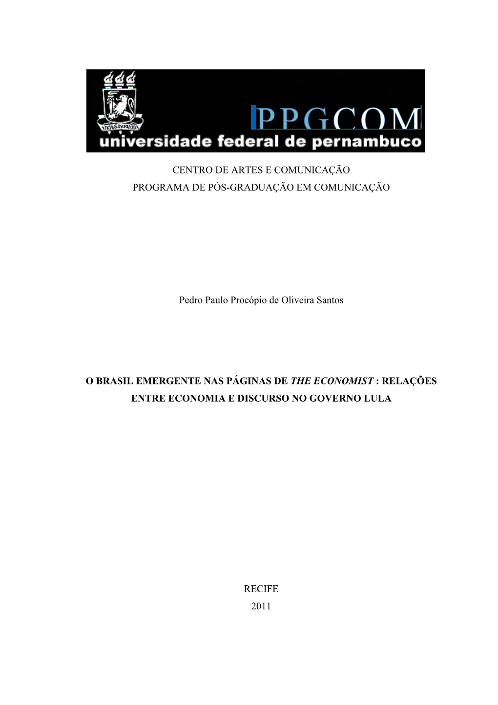 Universidade Federal De Pernambuco Centro De