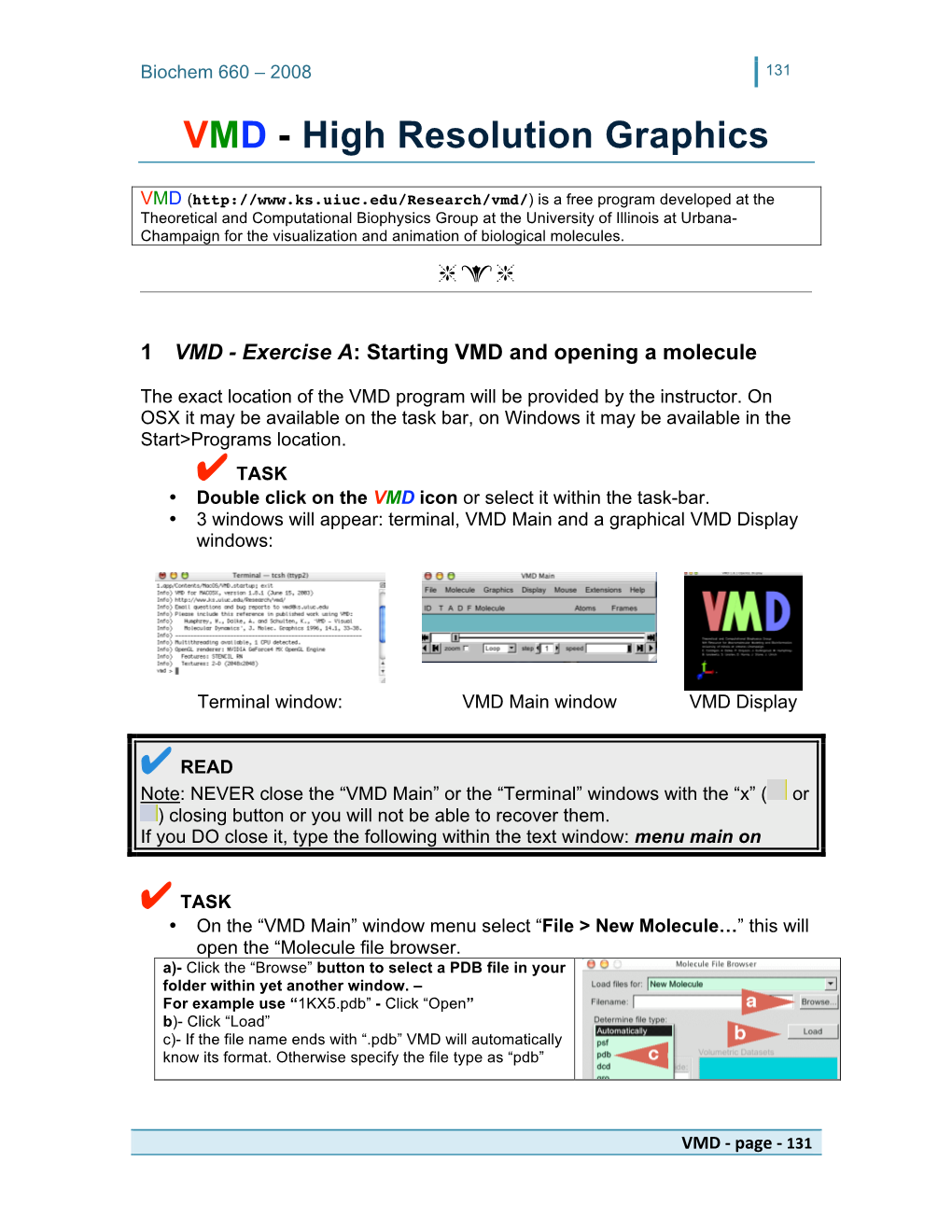 VMD - High Resolution Graphics