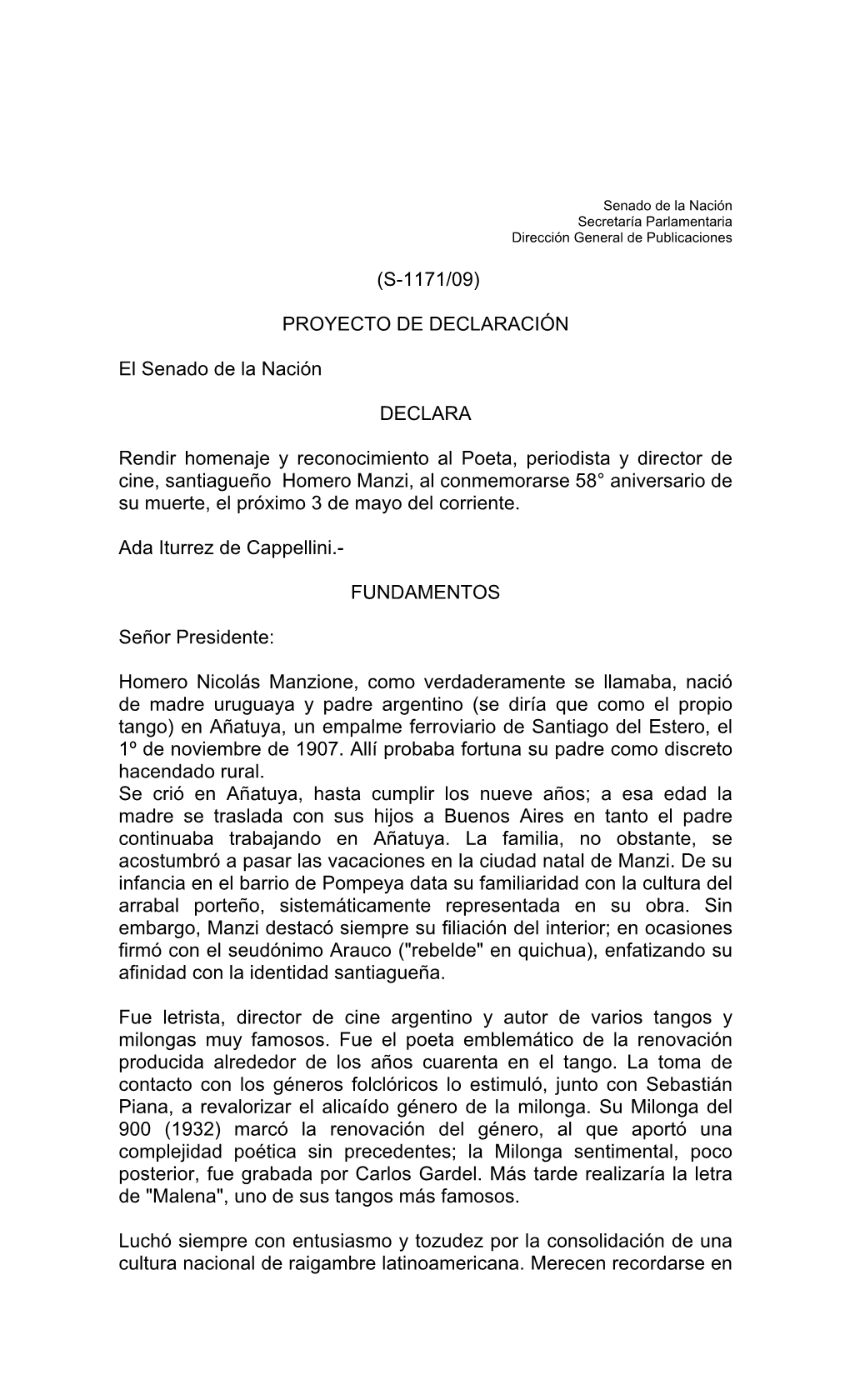 Homero Nicolás Manzione, Como Verdaderamente Se Llamaba, Nació