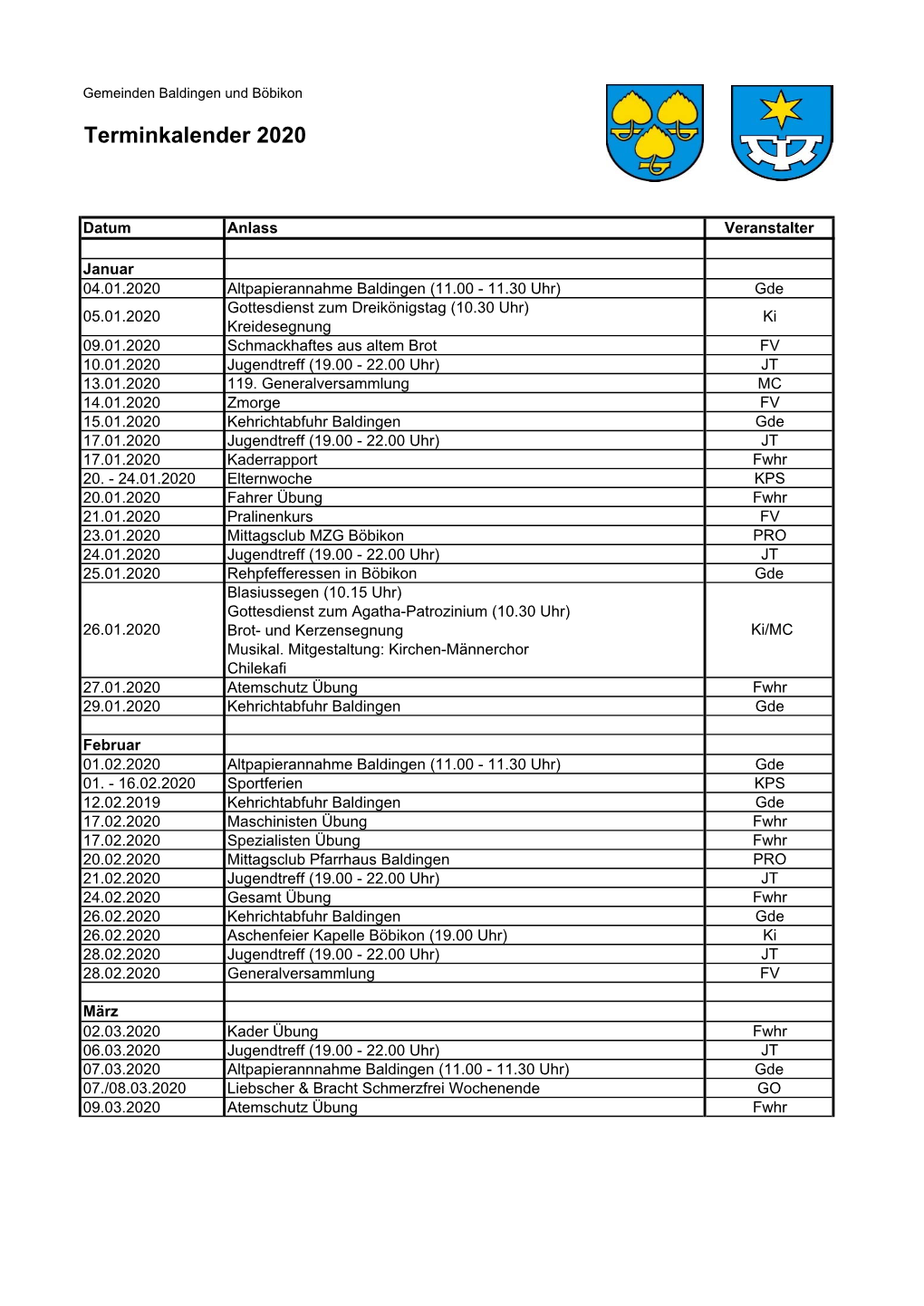 Terminkalender Babö 2020.Xlsx