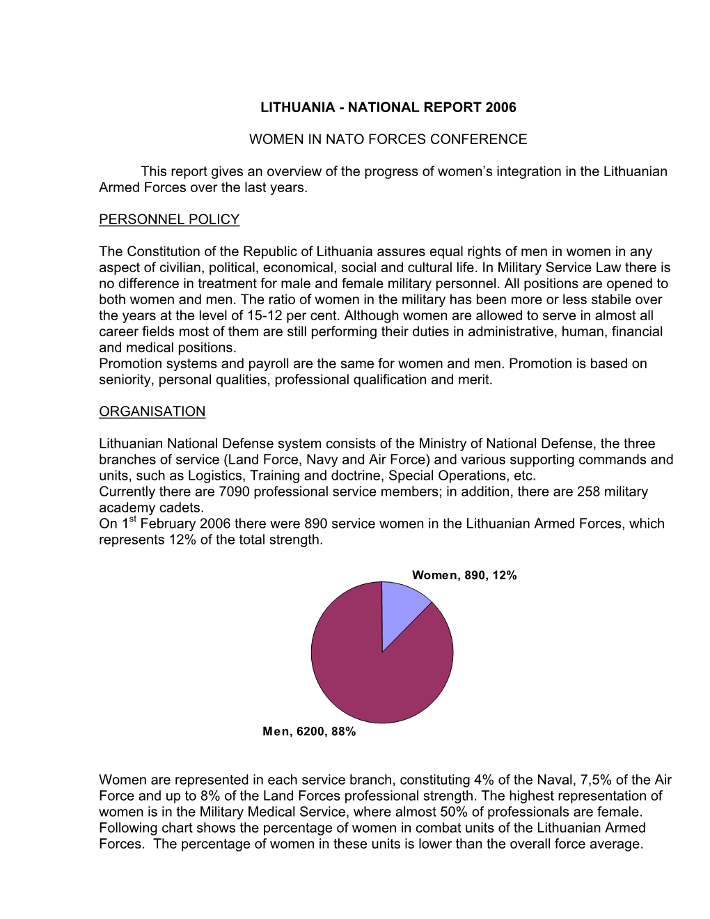 Lithuania - National Report 2006