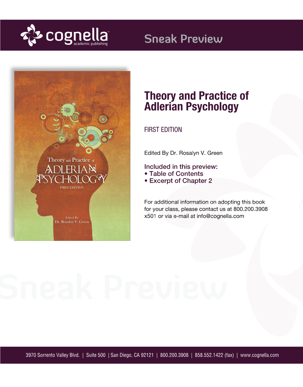 Theory and Practice of Adlerian Psychology