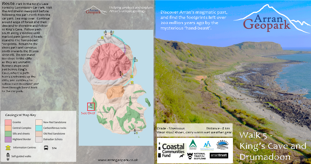 King's Cave and to Drumadoon Tormore This Walk Takes You Through the Spectacular and Varied Geology of the King's Cave Coastline