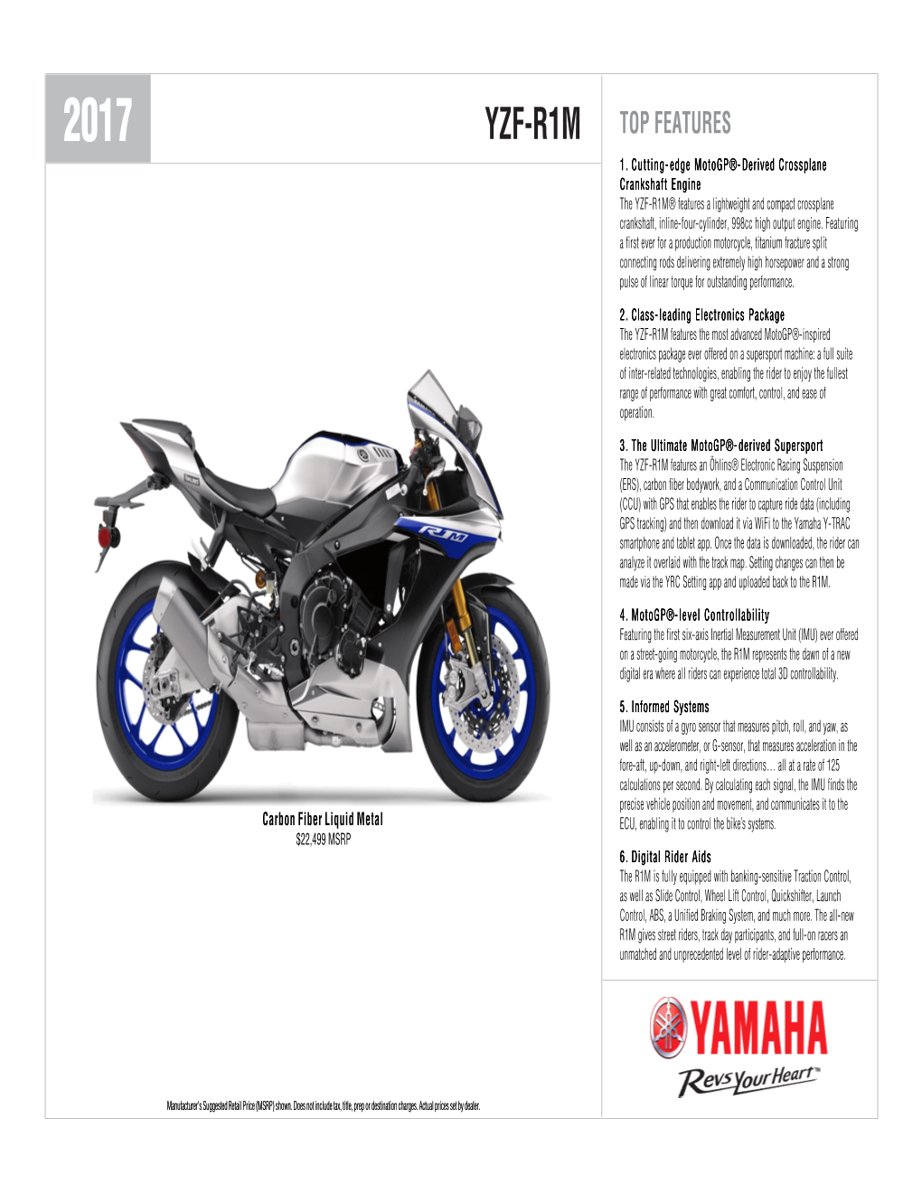 Yzf-R1m Top Features 1