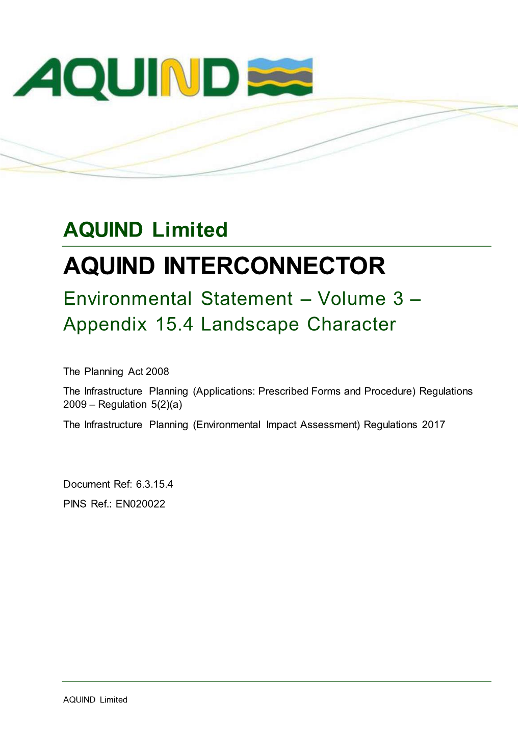 AQUIND INTERCONNECTOR Environmental Statement – Volume 3 – Appendix 15.4 Landscape Character