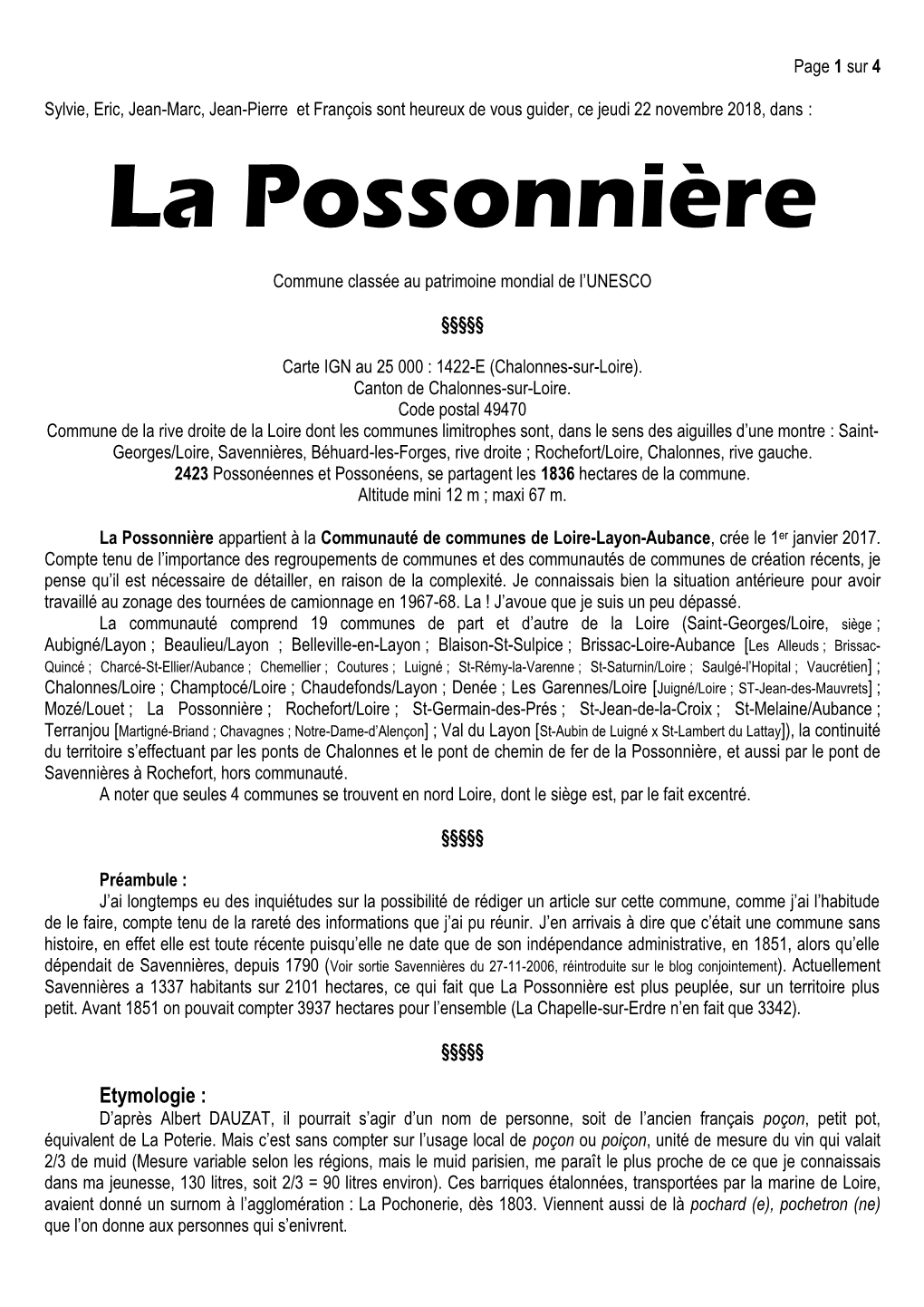 La Possonnière