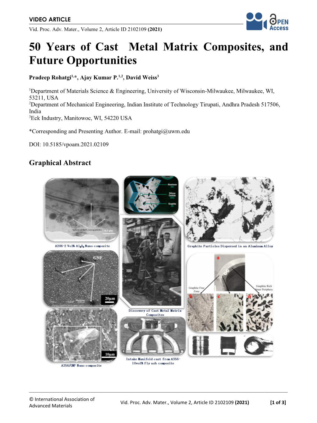 50 Years of Cast Metal Matrix Composites, and Future Opportunities