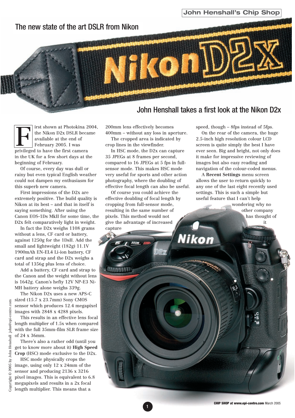 The Nikon D2x