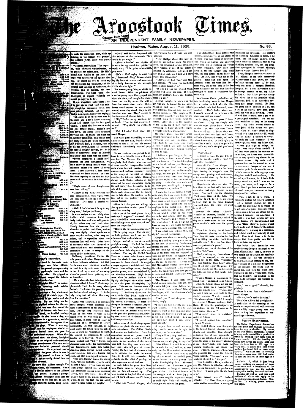 The Aroostook Times, August 11, 1905