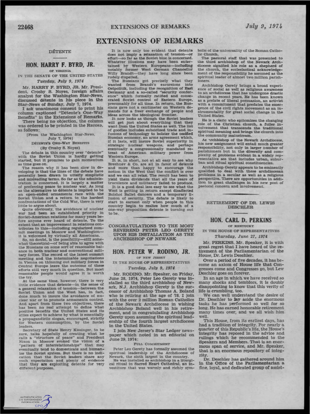 EXTENSIONS of REMARKS July 9, 1974 EXTENSIONS of REMARKS