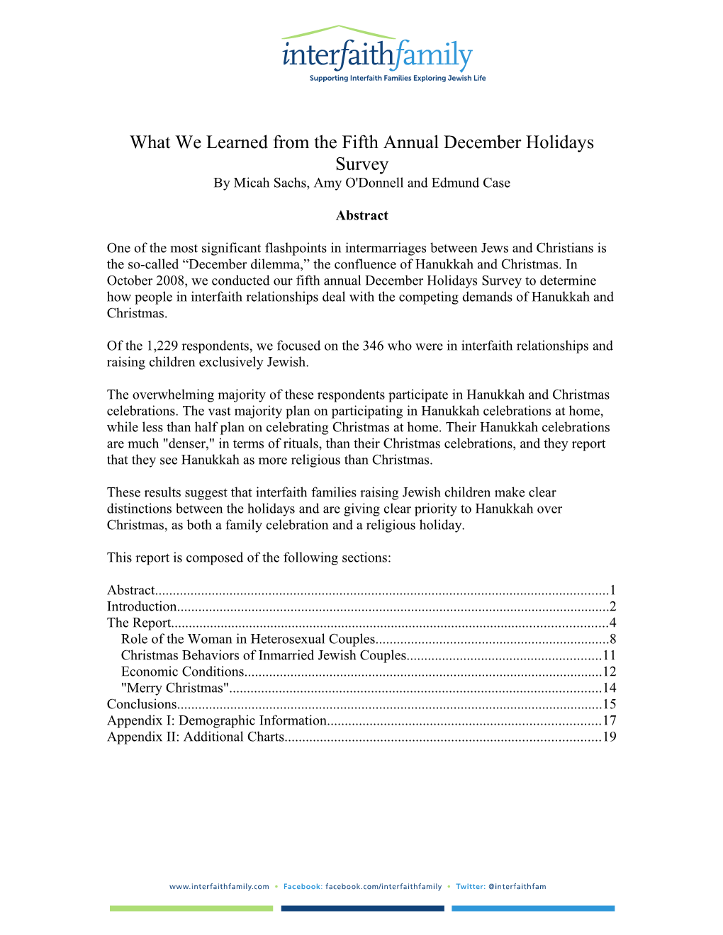What We Learned from the 2007 December Holidays Survey
