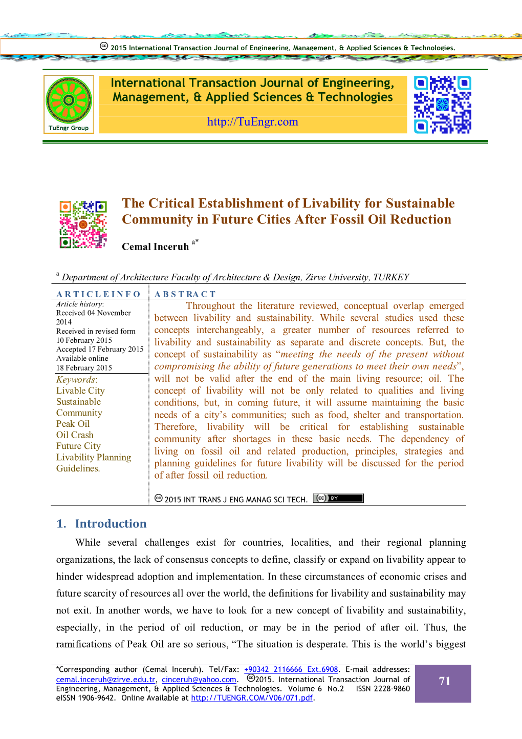 The Critical Establishment of Livability for Sustainable Community in Future Cities After Fossil Oil Reduction