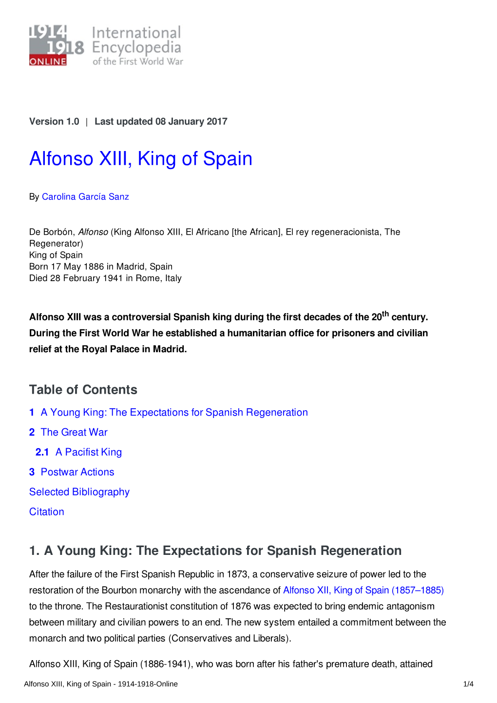 Alfonso XIII, King of Spain | International Encyclopedia of The