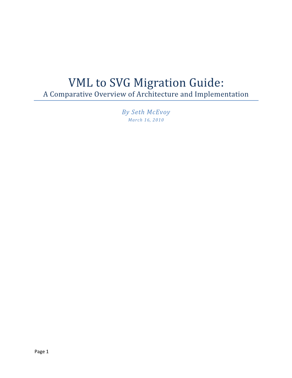 VML to SVG Migration Guide: a Comparative Overview of Architecture and Implementation