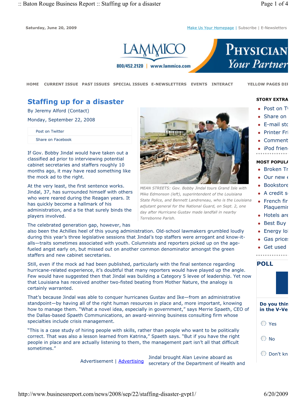 Staffing up for a Disaster Page 1 of 4