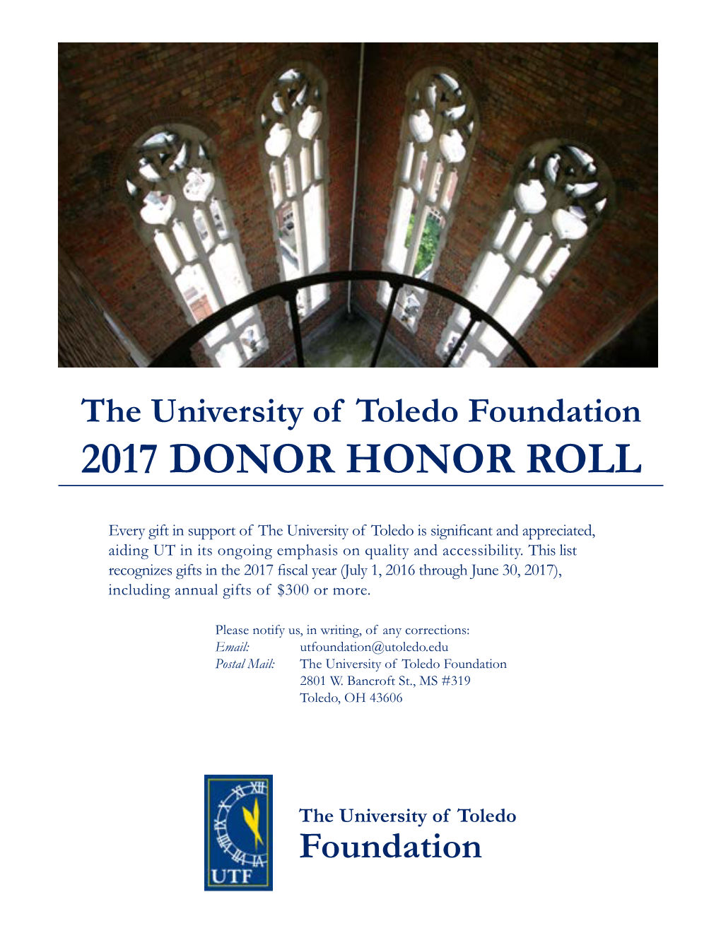 2017 Donor Honor Roll