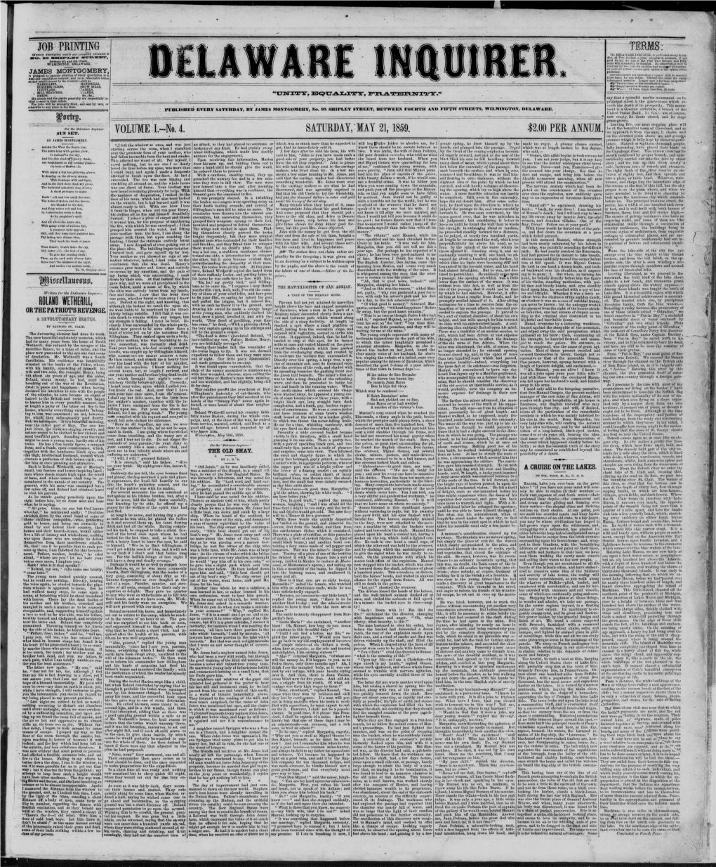 Delaware Inquirer (Wilmington, Del.), 1859-05-21, [P ]