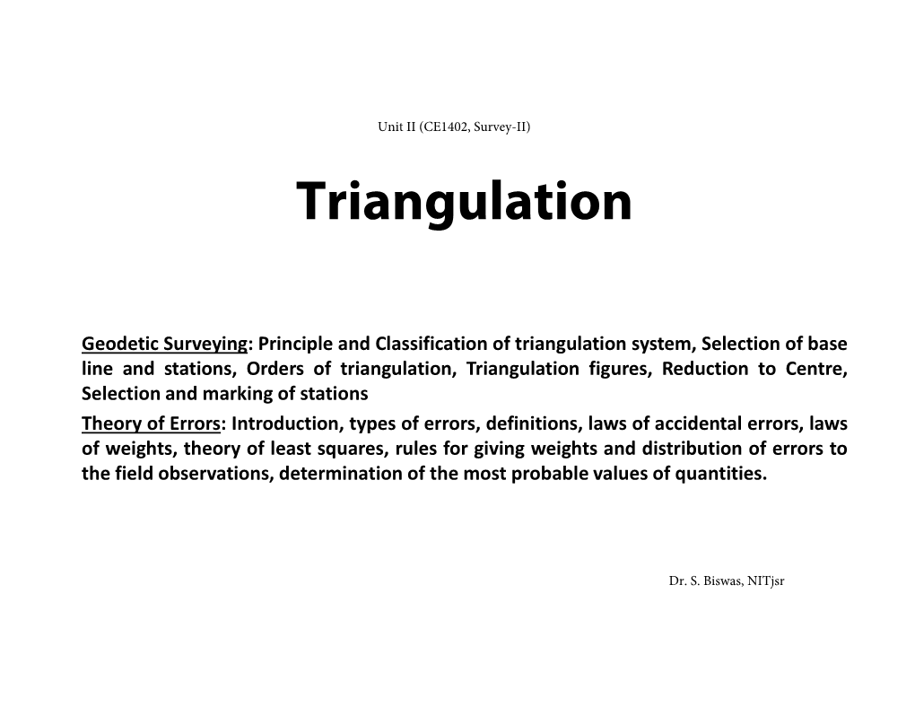 Triangulation