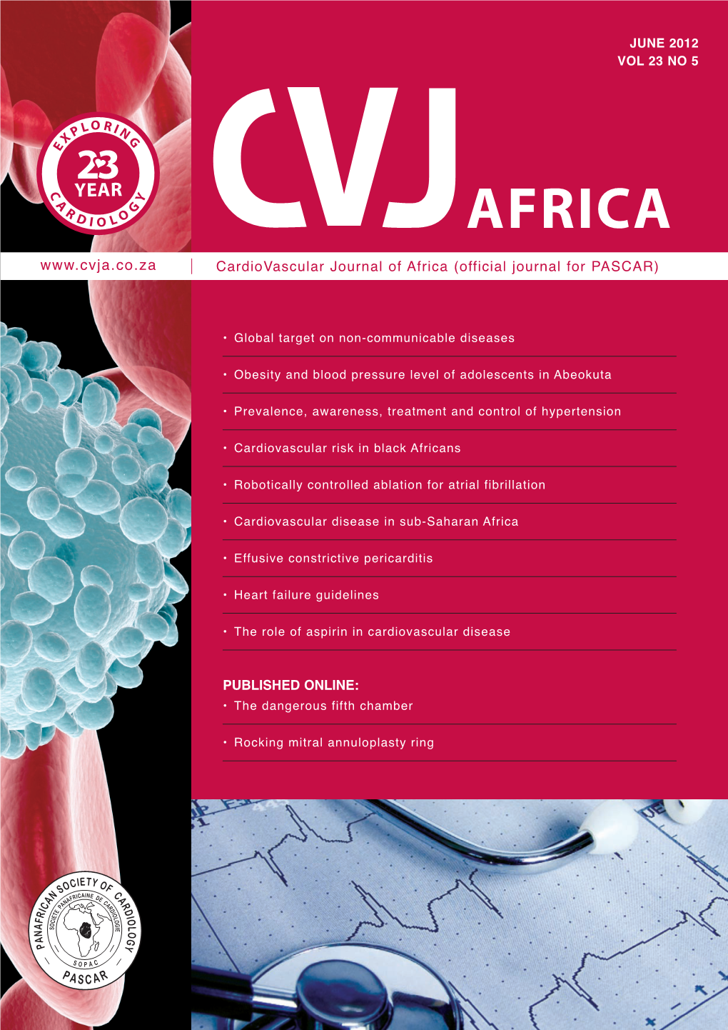 The Cardiovascular Journal of Africa, by the Relevant Control Authorities