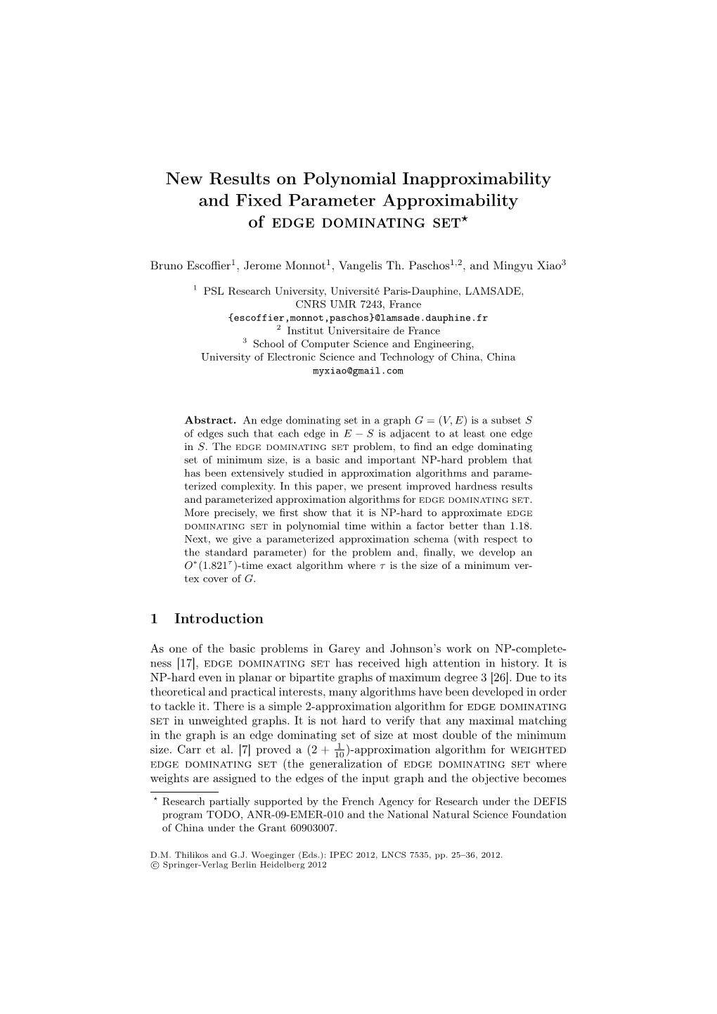 New Results on Polynomial Inapproximability and Fixed Parameter Approximability of Edge Dominating Set