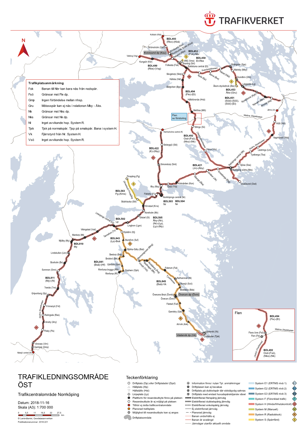 TRAFIKLEDNINGSOMRÅDE Teckenförklaring Driftplats (Dp) Eller Driftplatsdel (Dpd) Information Finns I Rutan Tpl