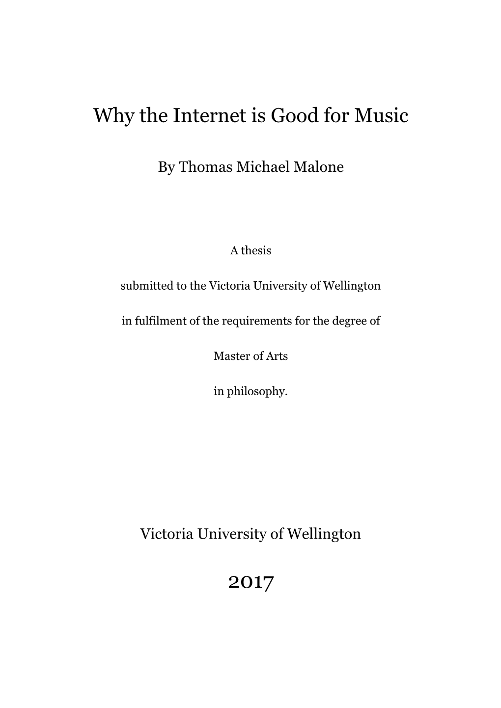 Why the Internet Is Good for Music