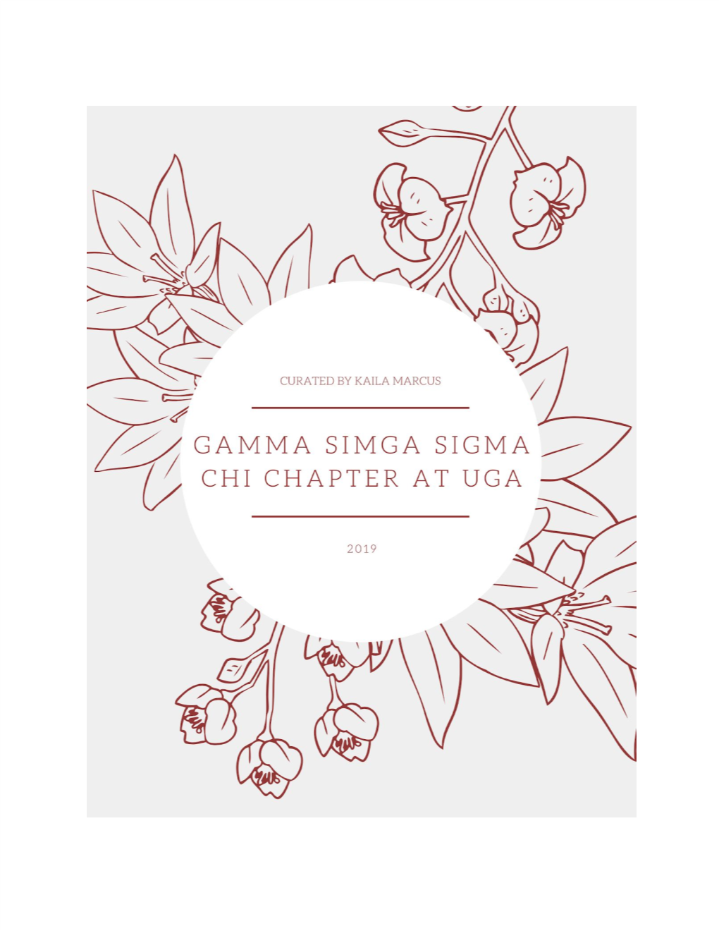 Gamma Sigma Sigma Chi Chapter at UGA Fact Sheet