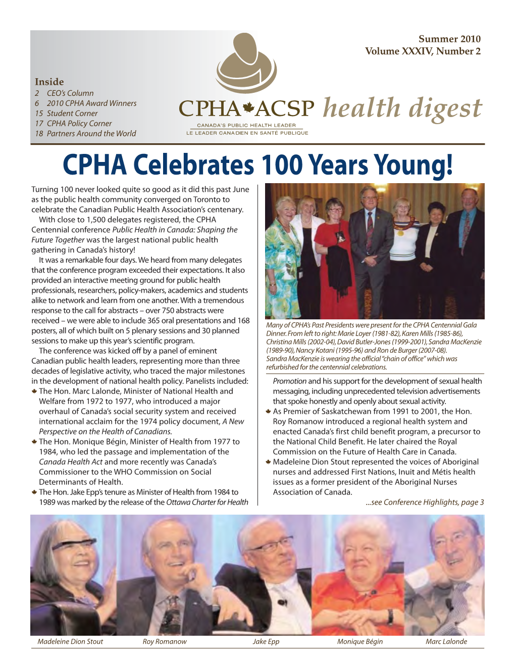 Read More About the Book and CPHA Centenary Conference
