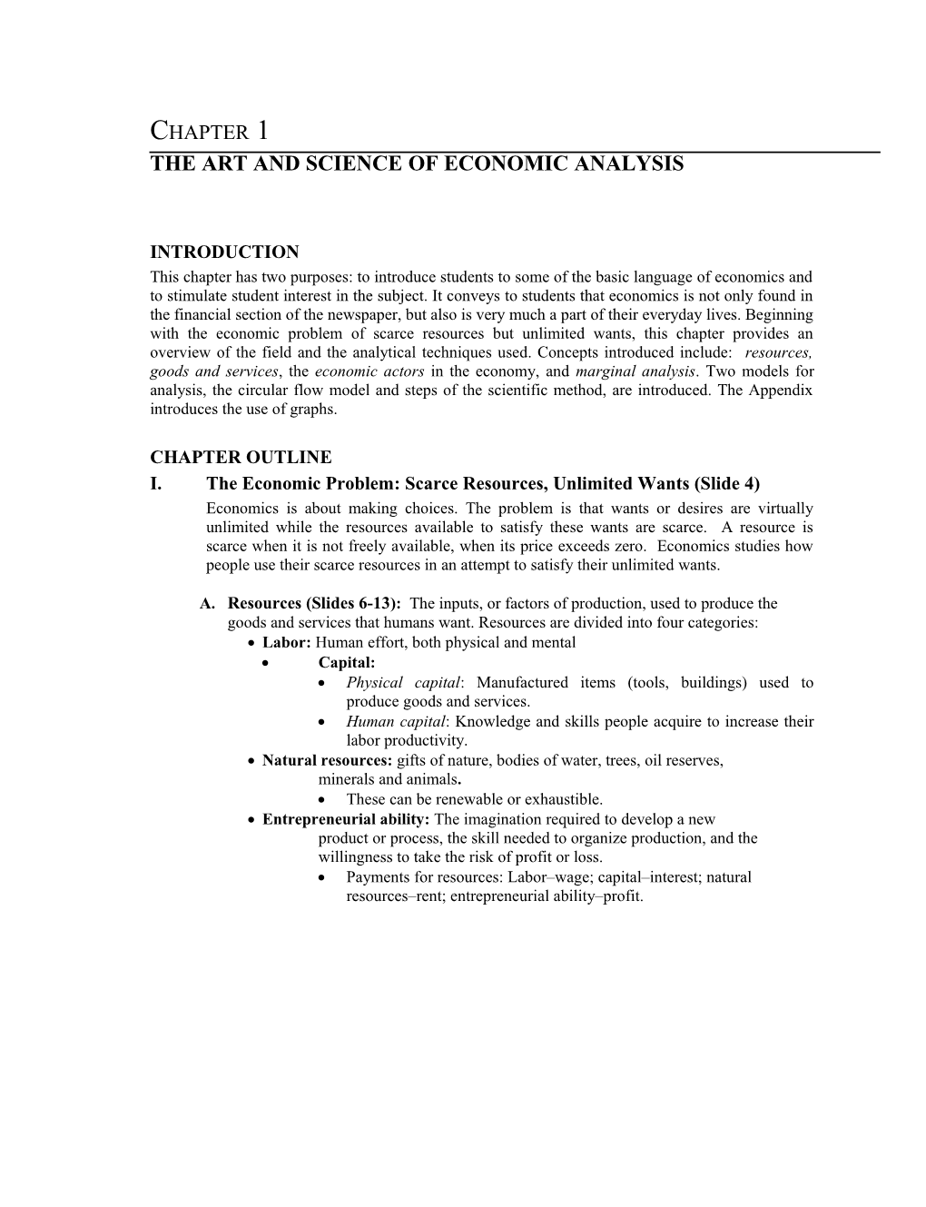 The Art and Science of Economic Analysis
